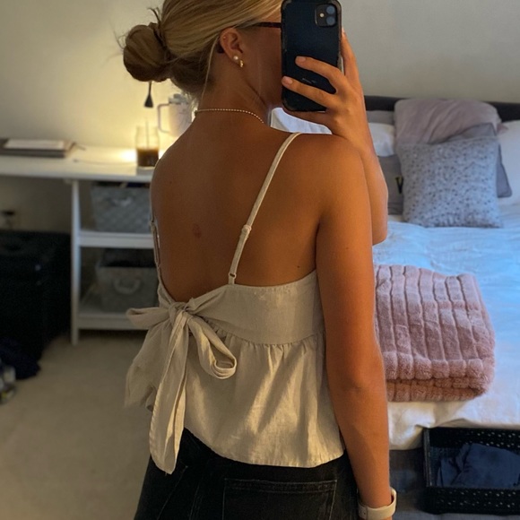 LA hearts tie back top - Picture 2 of 4